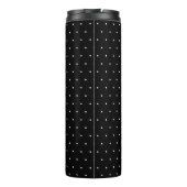 Bouteilles Isothermes Chic Black Thermal Tumbler with White Dot Pattern (Dos)