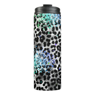 Bouteilles Isothermes *~* Chic Blue Parties scintillant Animal Leopard S