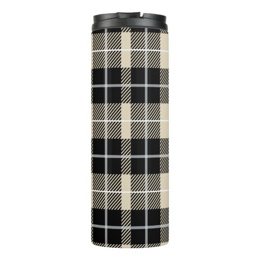 Bouteilles Isothermes Chic Monogram Thompson Camel Plaid Motif (Dos)