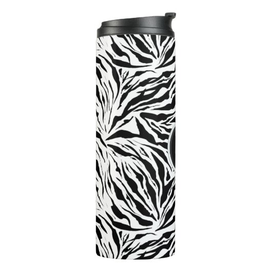 Bouteilles Isothermes Chic Monogramme Zebra Print (Tourné sur la gauche)