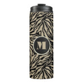 Bouteilles Isothermes Chic Monogramme Zebra Print (Devant)