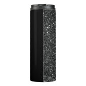 Bouteilles Isothermes Chic Ombre Parties scintillant noire Signature Nom (Dos)