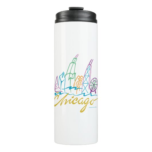 Bouteilles Isothermes Chicago Skyline (Devant)