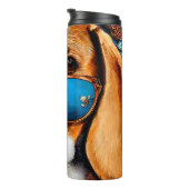 Bouteilles Isothermes Chien beagle avec lunettes de soleil (Tourné sur la droite)