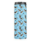 Bouteilles Isothermes Chien beagle Motif Blue Pawprints (Dos)