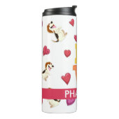 Bouteilles Isothermes Chien Beagle Personnalisé Mignon de la Saint-Valen (Tourné sur la gauche)