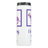 Bouteilles Isothermes Chien berger allemand Silhouette Purple PY&B (Dos)