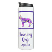 Bouteilles Isothermes Chien berger allemand Silhouette Purple PY&B (Tourné sur la droite)