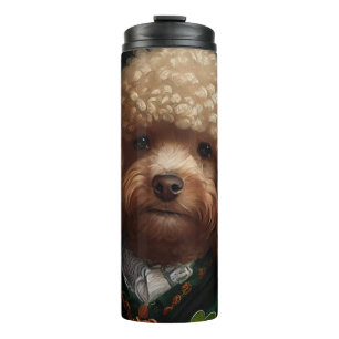 Bouteilles Isothermes Chien Caniche en tenue de la Saint-Patrick