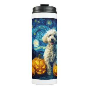 Bouteilles Isothermes Chien Caniche Mignon Halloween Citrouille Jack O L