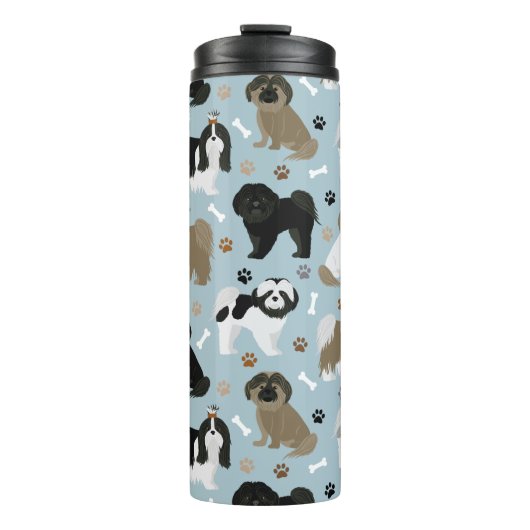 Bouteilles Isothermes Chien Chien Chien Chien Chien Chien Paws et Os (Devant)