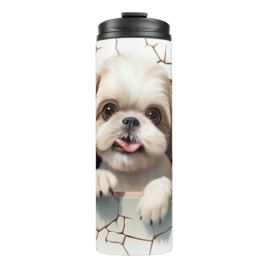 Bouteilles Isothermes Chien chih-tzu 3-D mignon (Devant)