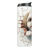 Bouteilles Isothermes Chien chih-tzu 3-D mignon (Tourné sur la gauche)