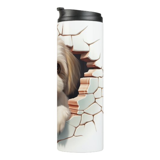 Bouteilles Isothermes Chien chih-tzu 3-D mignon (Tourné sur la droite)