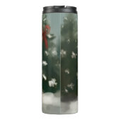 Bouteilles Isothermes Chien chinois japonais à Noël de neige (Dos)