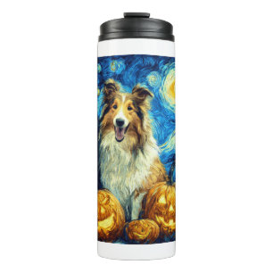 Bouteilles Isothermes Chien Colley Rough Cute Halloween Jack O Lantern C
