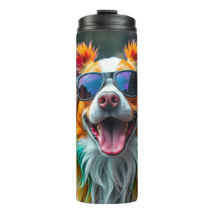 Bouteilles Isothermes Chien Coloré Pop Art Éclaboussure