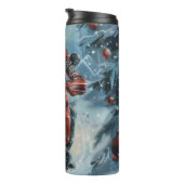 Bouteilles Isothermes Chien dalmate équitation moto Noël (Tourné sur la droite)