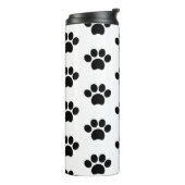 Bouteilles Isothermes Chien de chat noir empreinte de patte mignon sur b (Tourné sur la gauche)