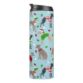 Bouteilles Isothermes Chien de Noël italien Greyhound (Tourné sur la droite)
