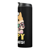 Bouteilles Isothermes Chien de Noël mignon - Yappy Howlidays (Tourné sur la droite)