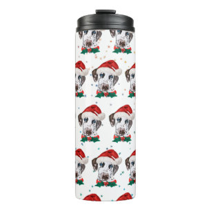 Bouteilles Isothermes Chien de race dalmate Noël
