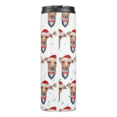 Bouteilles Isothermes Chien de race italienne Greyhound Noël (Dos)