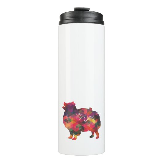 Bouteilles Isothermes Chien de race Poméranienne Geo Silhouette Multi (Devant)