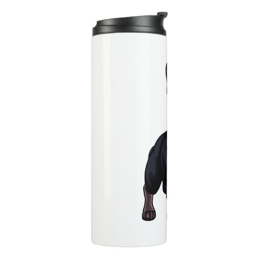 Bouteilles Isothermes Chien de taureau français à Tuxedo portant des lun (Tourné sur la gauche)