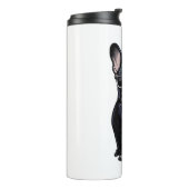 Bouteilles Isothermes Chien de taureau français à Tuxedo portant des lun (Tourné sur la gauche)