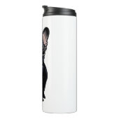 Bouteilles Isothermes Chien de taureau français à Tuxedo portant des lun (Tourné sur la droite)