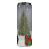 Bouteilles Isothermes Chien de Terrier écossais en Noël de neige (Dos)