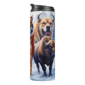 Bouteilles Isothermes Chien de Tiger Buffalo à l'extérieur (Tourné sur la droite)