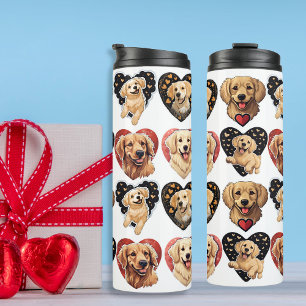 Bouteilles Isothermes Chien de Valentine Golden Retriever