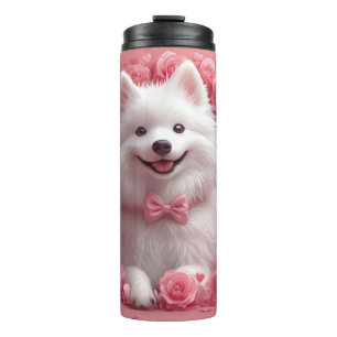 Bouteilles Isothermes Chien Esquimau Américain avec des Roses - Saint-Va