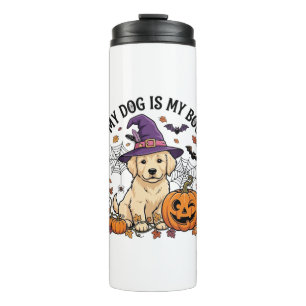 Bouteilles Isothermes Chien est Boo Halloween Sorcière Chiot Citrouille_