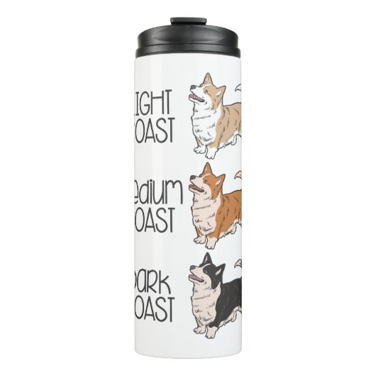 Bouteilles Isothermes Chien et café de Corgi (Devant)