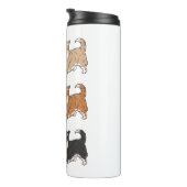 Bouteilles Isothermes Chien et café de Corgi (Tourné sur la droite)
