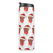 Bouteilles Isothermes Chien français mastiff race Noël (Tourné sur la droite)