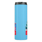 Bouteilles Isothermes Chien Joyeux Noël Blanc Berger Fête GSD Fun (Dos)