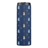 Bouteilles Isothermes Chien Lhasa Apso motif bleu arrière - plan (Dos)