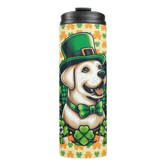 Bouteilles Isothermes Chien mignon de la Saint Patrick (Devant)