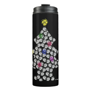 Bouteilles Isothermes Chien Paw Christmas Tree