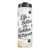 Bouteilles Isothermes Chien Retriever Doré (Devant)