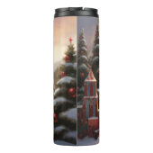 Bouteilles Isothermes Chien Samoyé à Noël de neige (Dos)