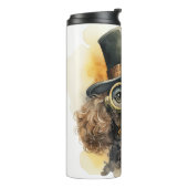 Bouteilles Isothermes Chien Steampunk Caniche (Tourné sur la gauche)