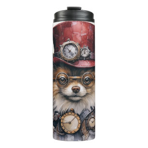 Bouteilles Isothermes Chien Steampunk Poméranien