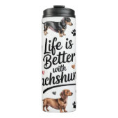 Bouteilles Isothermes Chien teckel (Devant)