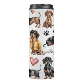 Bouteilles Isothermes Chien teckel (Dos)
