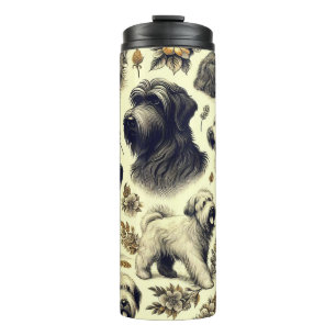 Bouteilles Isothermes Chien vintage Briard sans soudure